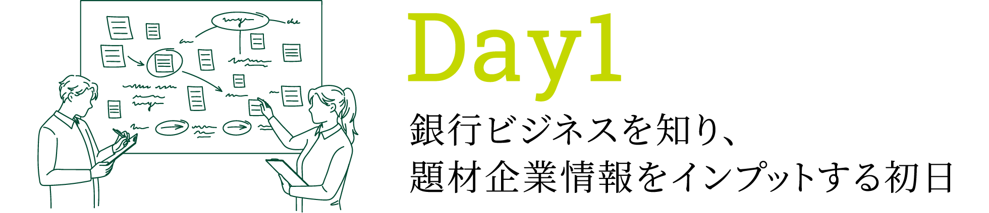 Day1 銀行ビジネスを知り、題材企業情報をインプットする初日